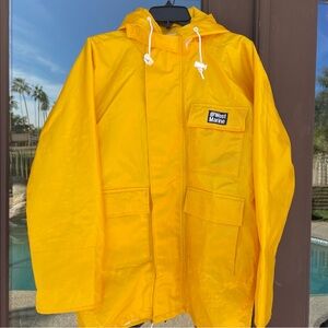 WEST MARINE Rain Waterproof Nautical Fishing Coat Zip Yellow